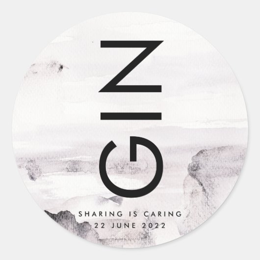 Sticker Rond Mariage ultra moderne sans distinction de sexe (Devant)