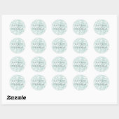 Sticker Rond Mariage vintage Tropics (Feuille)