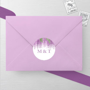 Sticker Rond Mariage Wisteria Wonder