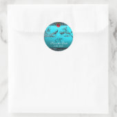 Sticker Rond MARIAGES INSÉPARABLES MONOGRAM noir blanc rouge bl (Sac)