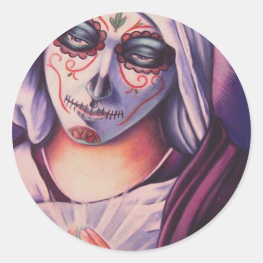 Sticker Rond Marie (Devant)