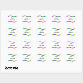 Sticker Rond Marié 2 (Feuille)