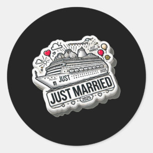 Sticker Rond Marié 2025 Cercles Mariages Correspondant Couple N