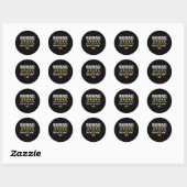 Sticker Rond Marié 23 Ans 23E Mariage Anniversaire (Feuille)