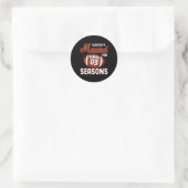 Sticker Rond Marié 3 ans Mariage (Sac)