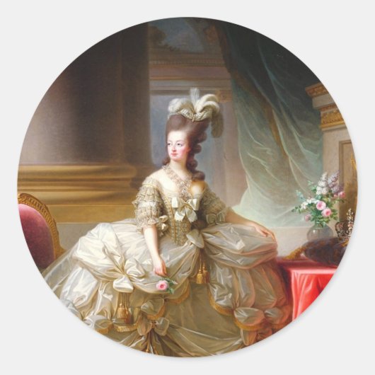 Sticker Rond Marie Antoinette (Devant)