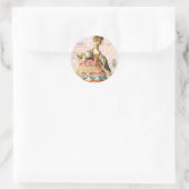 Sticker Rond Marie Antoinette et Pink Paris (Sac)