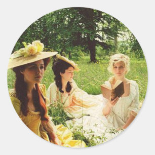 Sticker Rond marie antoinette et ses amis