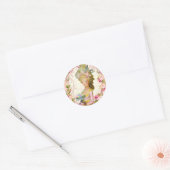Sticker Rond Marie Antoinette Pastille du printemps (Enveloppe)