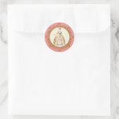 Sticker Rond Marie Antoinette Poodle (Sac)