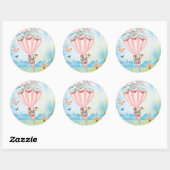 Sticker Rond Marie Antoinette Thé à Versailles dans un Balcon R (Feuille)