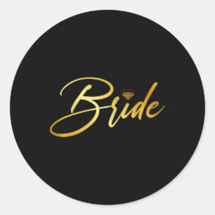 Sticker Rond Marié Et Mari De Chambre Et Mariage Correspondant 