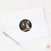 Sticker Rond Marié game-over bride mariage célibataire (Enveloppe)