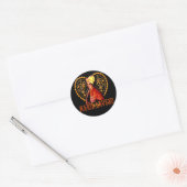 Sticker Rond Marie Laveau Voodoo Haute Priestesse (Enveloppe)