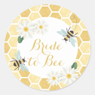 Sticker Rond Mariée à devenir Bridal Shower