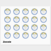 Sticker Rond MARIÉE CITRON COUP DE Foudre (Feuille)