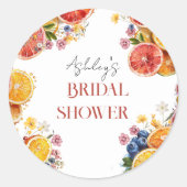 Sticker Rond Mariée du jour Squeeze de Citron  (Devant)