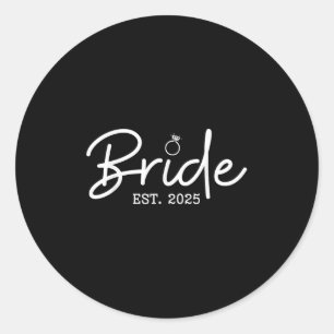 Sticker Rond Mariée Est 2025 Futur Épouse À Être Bachelorett