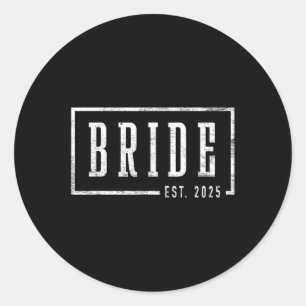 Sticker Rond Mariée Est 2025 Futur Femme Engagé Des Cadeaux Pou