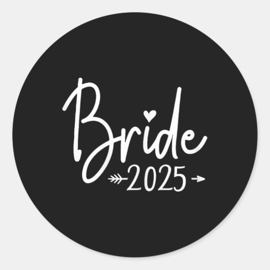 Sticker Rond Mariée Est 2025 Mariage marié (Devant)