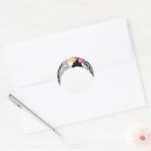 Sticker Rond Mariée et salle (Enveloppe)