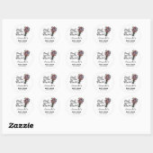 Sticker Rond Mariée Fraîche du Marché (Feuille)