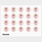 Sticker Rond Mariée Fraîche du Marché (Feuille)