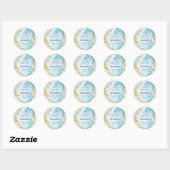 Sticker Rond Mariée sur un nuage Neuf Rococo Fête de mariage (Feuille)