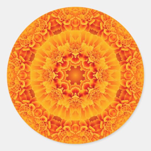 Sticker Rond Marigold Mandala (Devant)