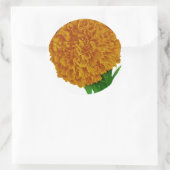 Sticker Rond Marigold Vintage Seed Packet (Sac)