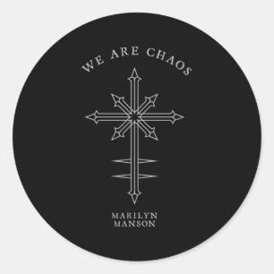 Sticker Rond Marilyn Son €"Chaos Cross