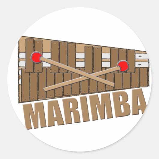 Sticker Rond Marimba (Devant)