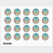 Sticker Rond Marine (Feuille)