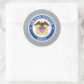 Sticker Rond Marine américaine | Officier Crest (Sac)