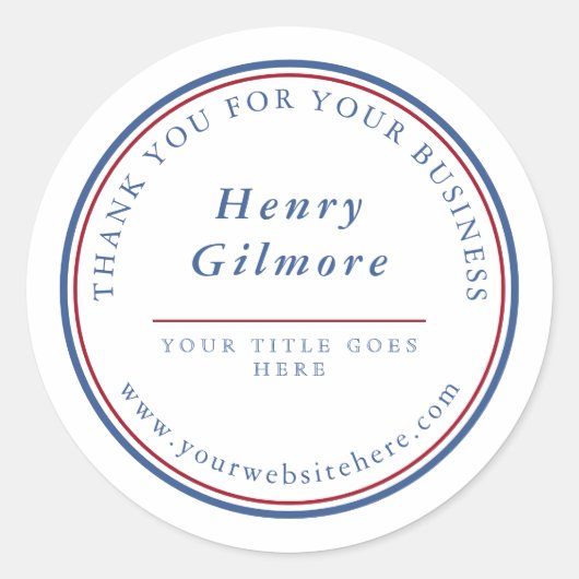 Sticker Rond Marine Bleue Bourgogne (Devant)