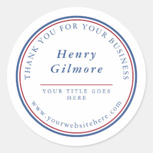 Sticker Rond Marine Bleue Bourgogne