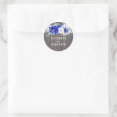 Sticker Rond Marine Floral Rustic (Sac)
