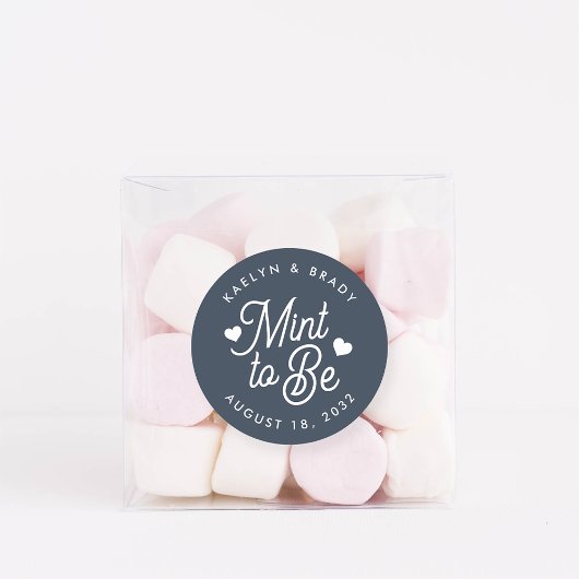 Sticker Rond Marine | Monnaie à être personnalisée mariage Fave