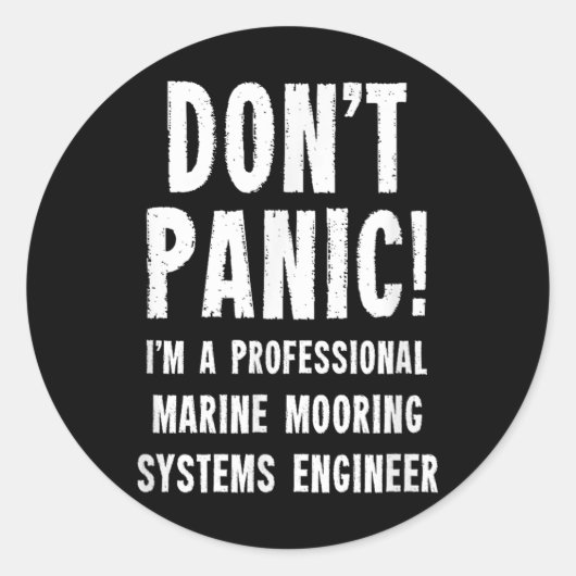 Sticker Rond Marine Mooring Systems Engineer  (Devant)