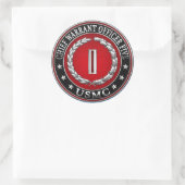 Sticker Rond Marines des États-Unis : Adjudant-chef cinq (Adjud (Sac)