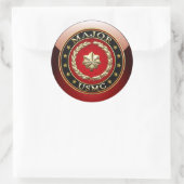 Sticker Rond Marines des États-Unis : Major (major de l'USMC) [ (Sac)