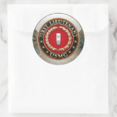 Sticker Rond Marines des États-Unis : Premier lieutenant (USMC  (Sac)