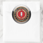 Sticker Rond Marines des États-Unis : Premier lieutenant (USMC  (Sac)