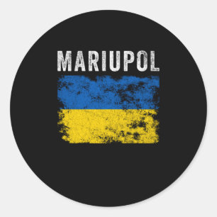Sticker Rond Marioupol Ukraine Patriotique ukrainien