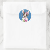 Sticker Rond Marisol le chien français fantaisiste (Sac)