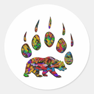 Sticker Rond Mark du Grizzly