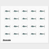 Sticker Rond Marlin (Feuille)