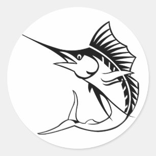Sticker Rond Marlin
