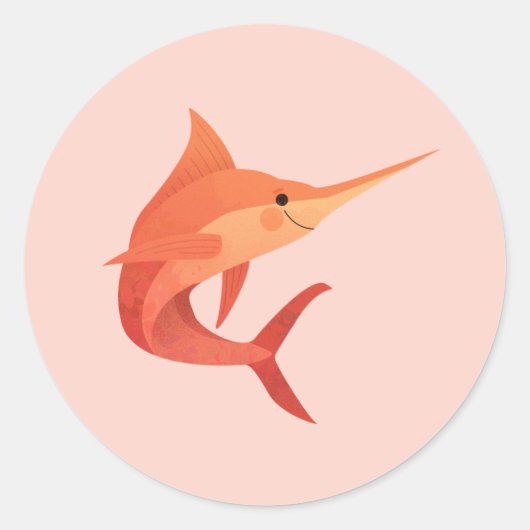 Sticker Rond Marlin (Devant)
