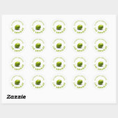 Sticker Rond Marmelade de citron vert (Feuille)